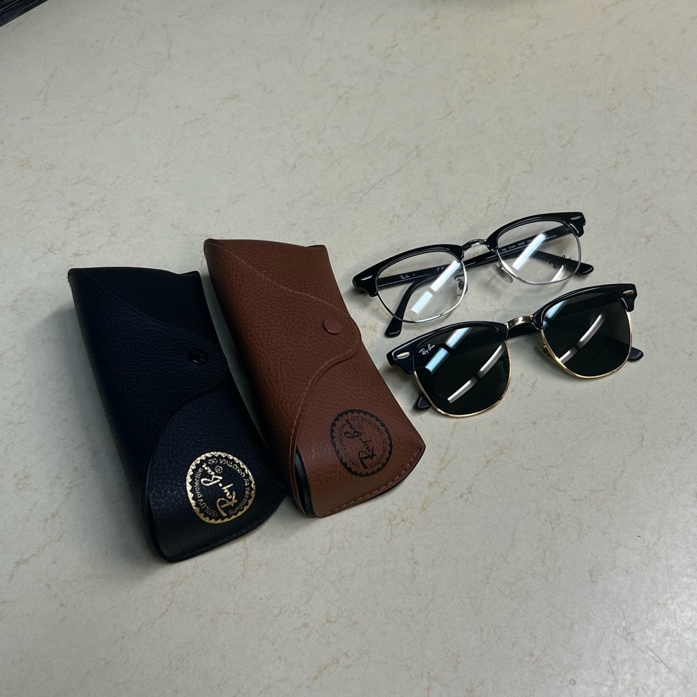 Raybans Clubmaster Glasses/Sunglasses